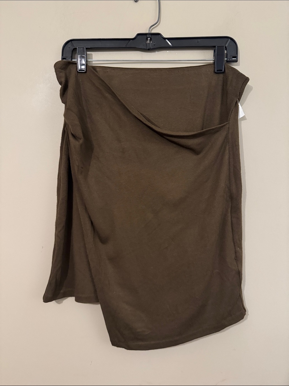 Vince Women’s Draped jersey mini skirt, Army Green, size M - Picture 5 of 11